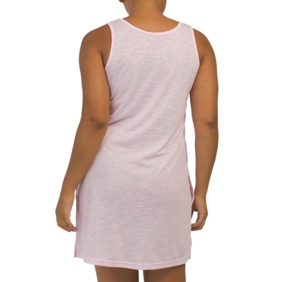 Life Is Good Sleep Shirt Nightgown Sleeveless  Pockets Flower Print Pink M NWT - Picture 8 of 12